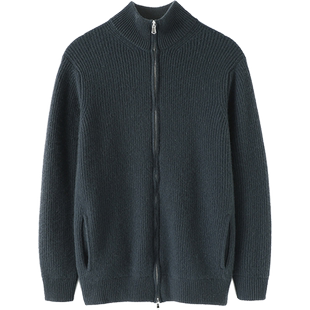 妥妥的好穿高货！男士加厚拉链羊绒开衫半高领纯羊绒毛衣针织外套