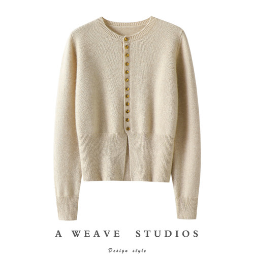 启超官方高端100%纯山羊绒衫