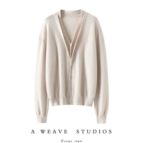 启超高端100%纯山羊绒衫