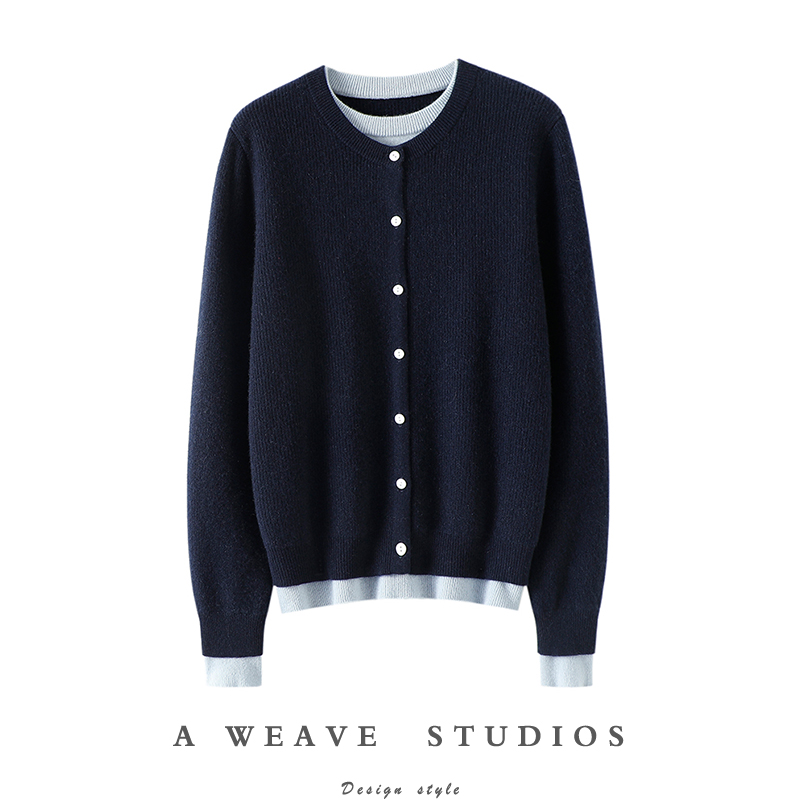 启超官方高端100%纯山羊绒衫