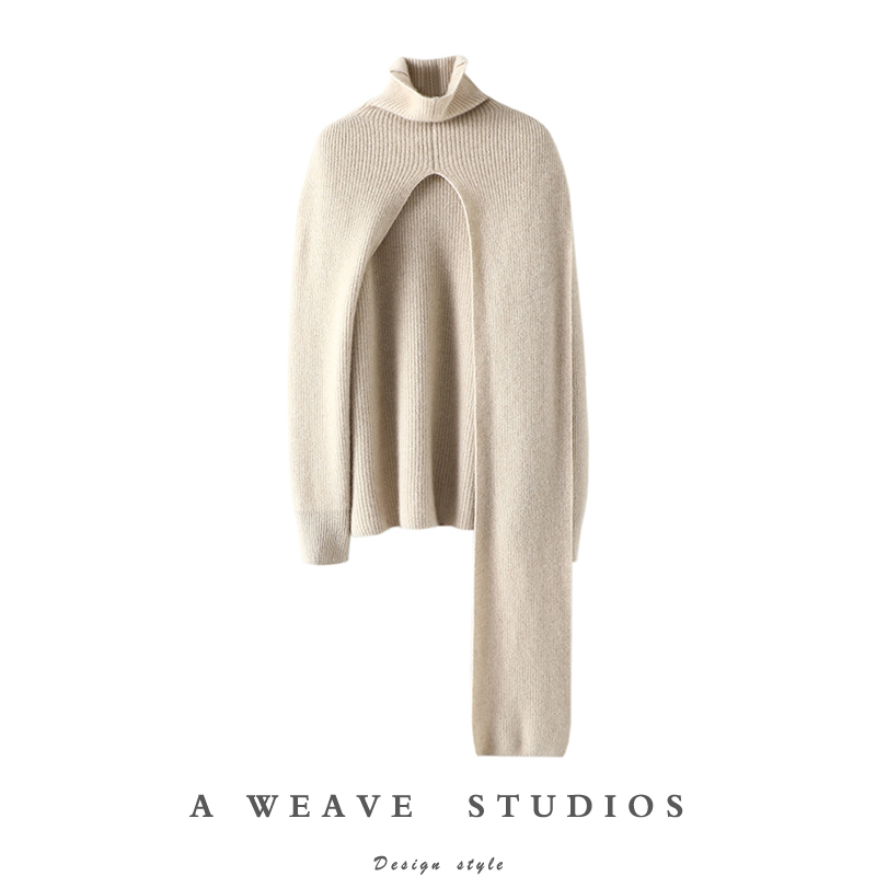 启超高端100%纯山羊绒衫