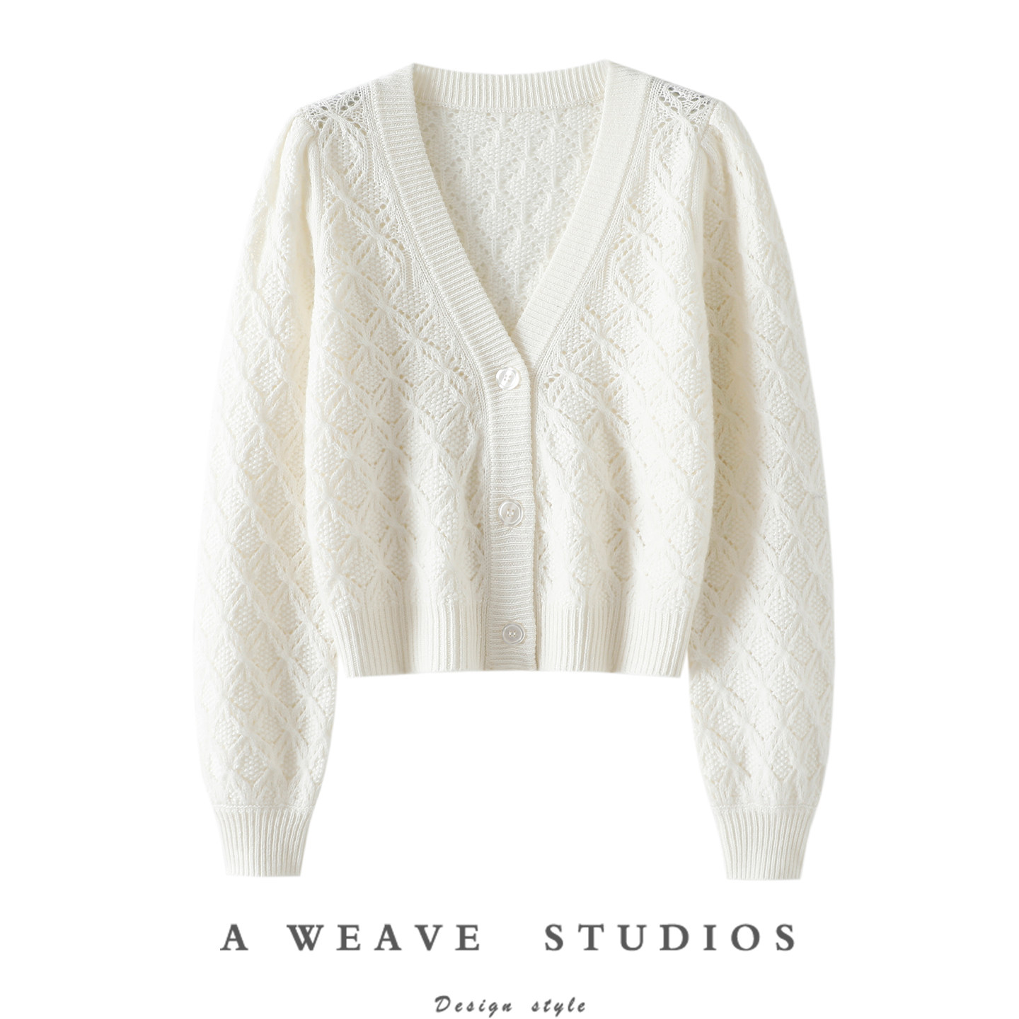 哇哦好看！V领加厚镂空100%纯山羊绒开衫女短款羊绒毛衣外套秋冬,女装/女士精品,羊绒衫,淘宝优惠券,粉丝福利购,淘宝优惠卷