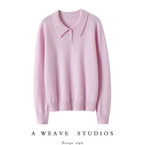 启超高端100%纯山羊绒衫