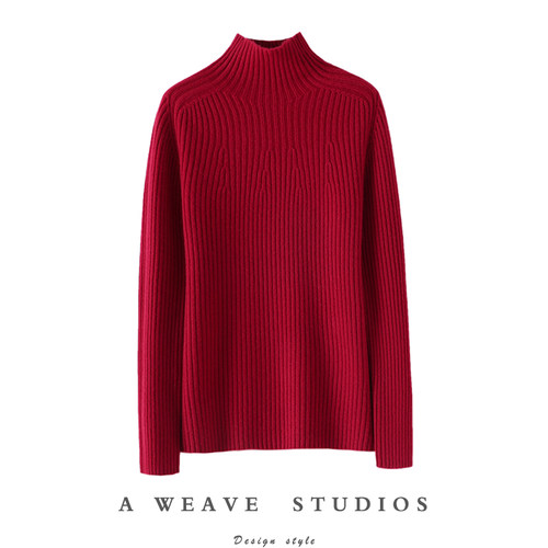 启超高端100%纯山羊绒衫