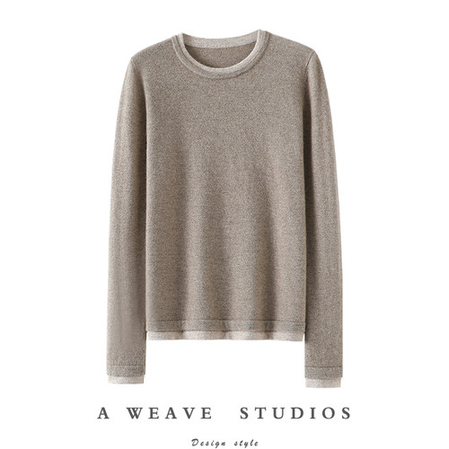 启超官方高端100%纯山羊绒衫