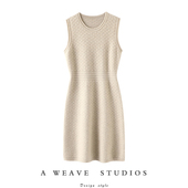 羊绒衫 版 连衣裙子内搭厚 无袖 羊绒背心裙女长款 型爆好 神仙气质