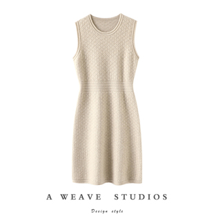 型爆好 羊绒衫 神仙气质 羊绒背心裙女长款 连衣裙子内搭厚 无袖 版