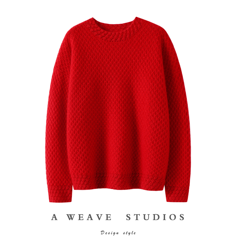 启超官方高端100%纯山羊绒衫