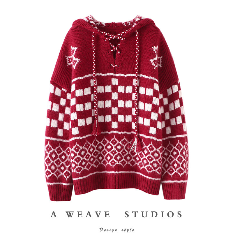 太美了吧！重磅加厚！女巫帽羊绒衫女连帽纯羊绒毛衣针织帽衫宽松,女装/女士精品,羊绒衫,淘宝优惠券,粉丝福利购,淘宝优惠卷