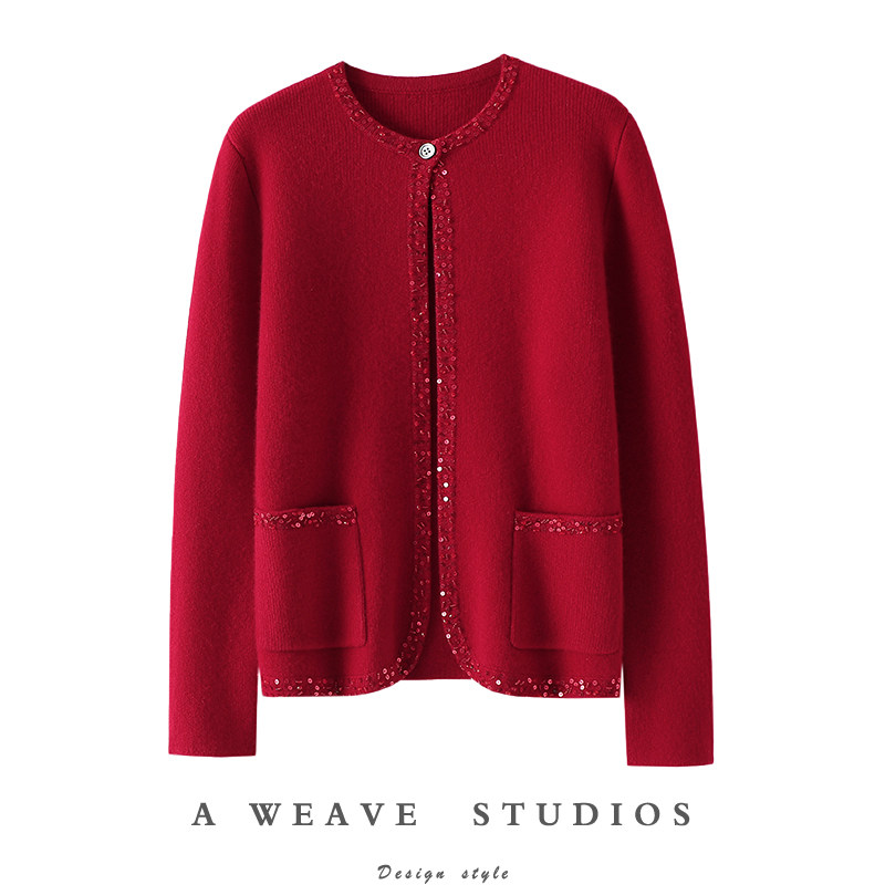 启超官方高端100%纯山羊绒衫