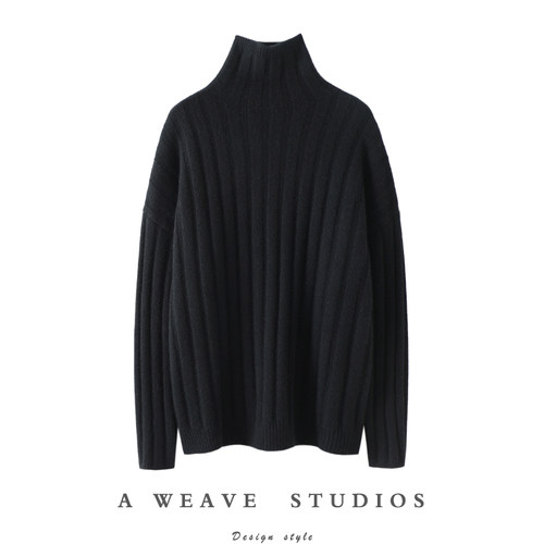 启超高端100%纯山羊绒衫