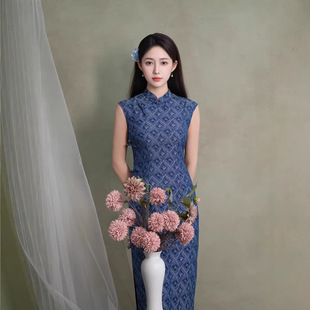 古法旗袍新中式2026新款日常素雅高级感女复古港风旗袍无袖改良风