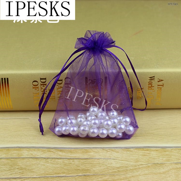 small net bag small gift bag drawstring mouth gauze bag plai