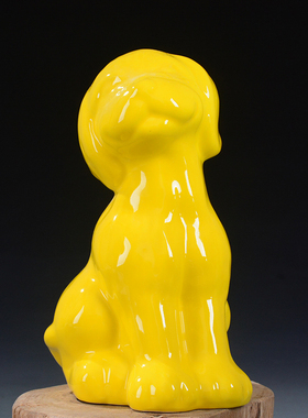 黄色十二生肖风水招财客厅工艺品