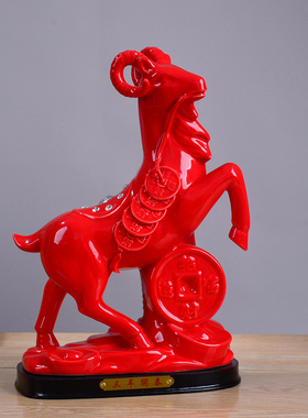 家居客厅镇宅白色吉祥物装饰品