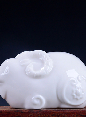 十二生肖镇宅风水雕塑白瓷