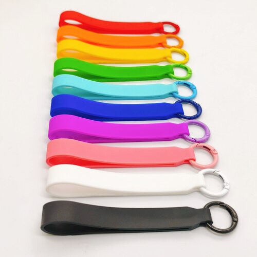 11CM彩色硅胶手提绳水杯配件