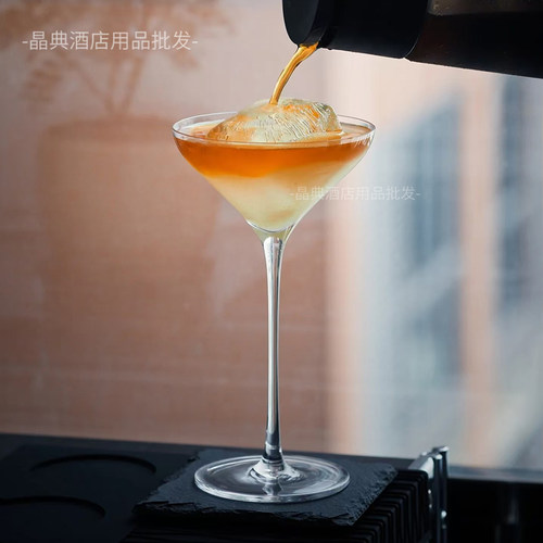 酒吧酒杯日式无铅水晶木村系列130ml高脚鸡尾酒杯干马天尼香槟杯