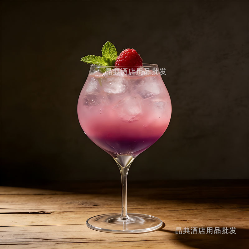 木村硝子矮脚杯葡萄酒郁金香红酒白葡萄酒杯特调咖啡饮品杯鸡尾酒