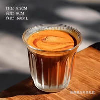 Frozen thickened glass cups, dirty coffee cups, Australian white latte cups, espresso cups, ice cups, ice bock cups thumbnail 2
