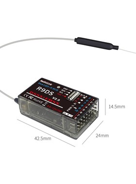 乐迪R9DS 10通道接收机支持SBUS/PWM信号 多轴固定翼车船AT9S PRO