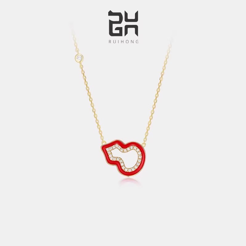 瑞红纯银福禄小众设计项链