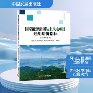国家能源集团陆上风电项目通用造价指标(2024年水平) 国家能源集团技术经济研究院 编 建筑/水利（新）专业科技
