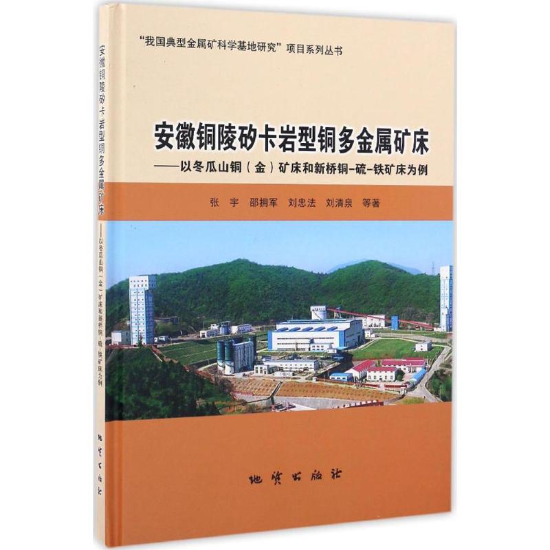 安徽铜陵矽卡岩型铜多金属矿床:以冬瓜山铜(金)矿床和新桥铜-硫-铁矿床为例 张宇 等 著 著作 冶金工业专业科技