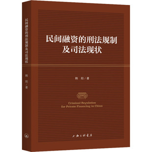 著 经济理论经管 励志 民间融资 图书籍 韩阳 新华书店正版 上海三联书店 刑法规制及司法现状