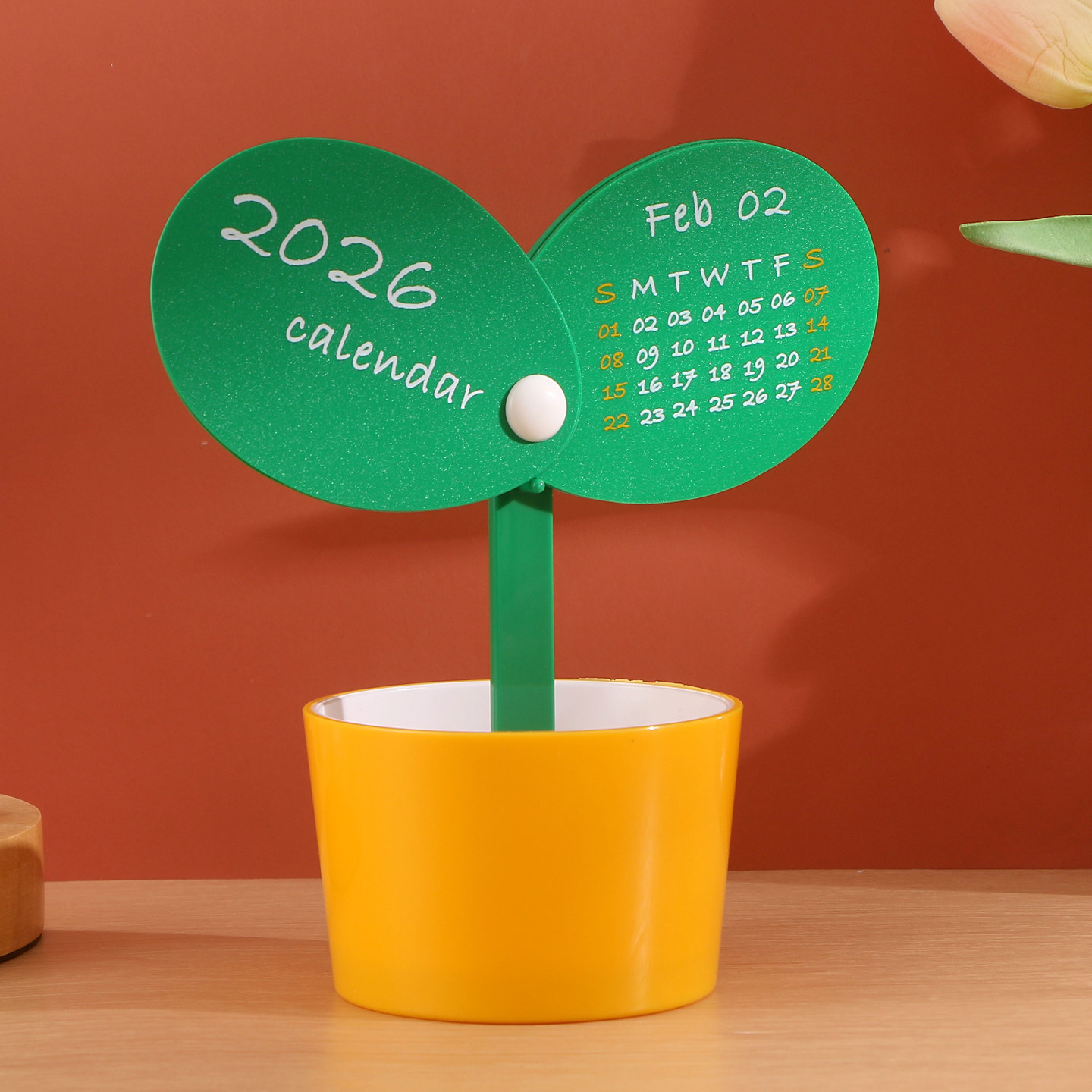 塑胶笔筒春暖花开日历收纳ins风