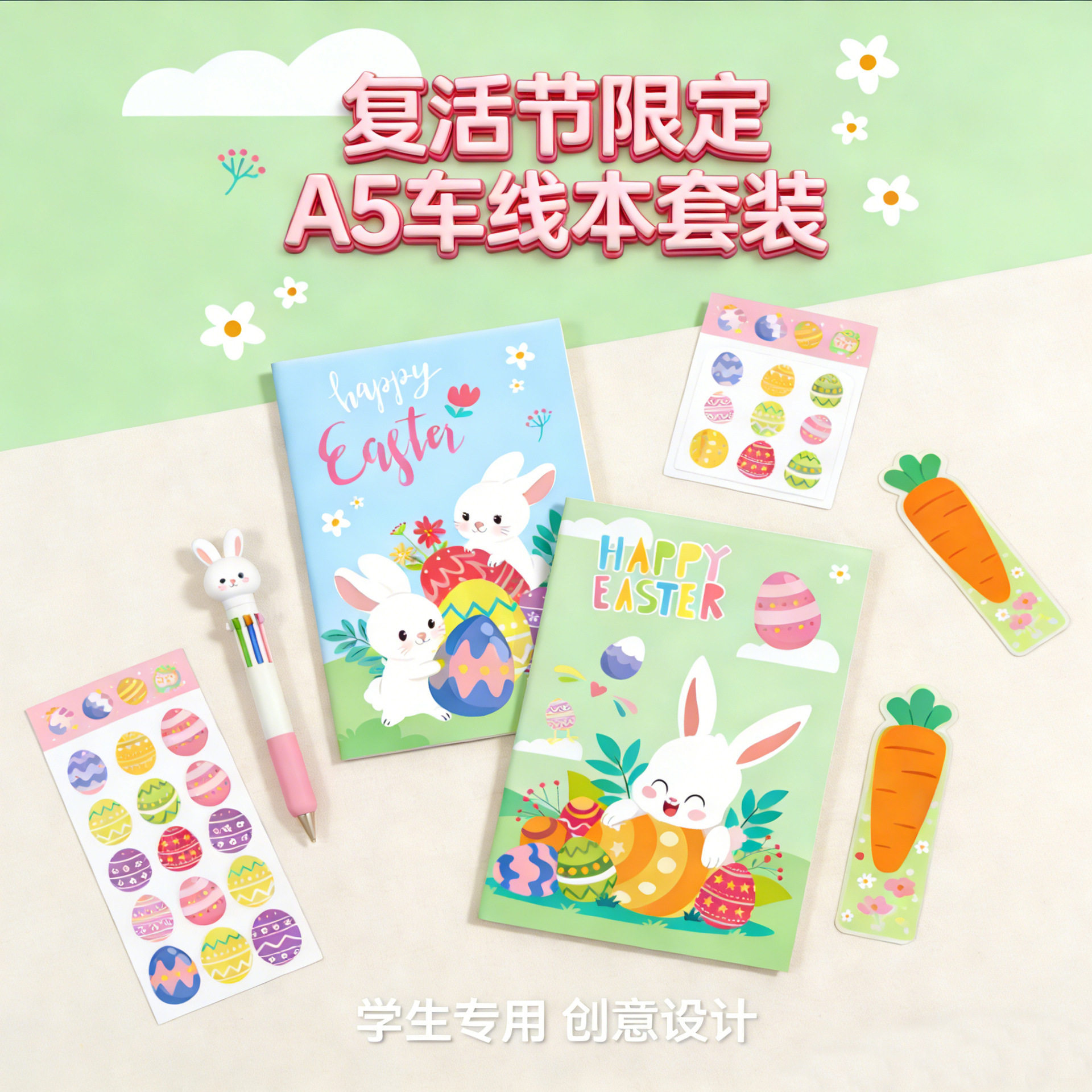 跨境复活节a5车线本学生图片