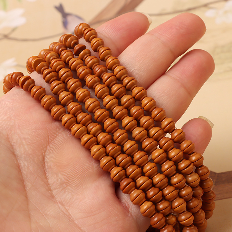 天然橄榄核108颗佛珠配饰