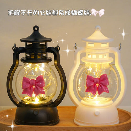 创意diy蝴蝶结小油灯led