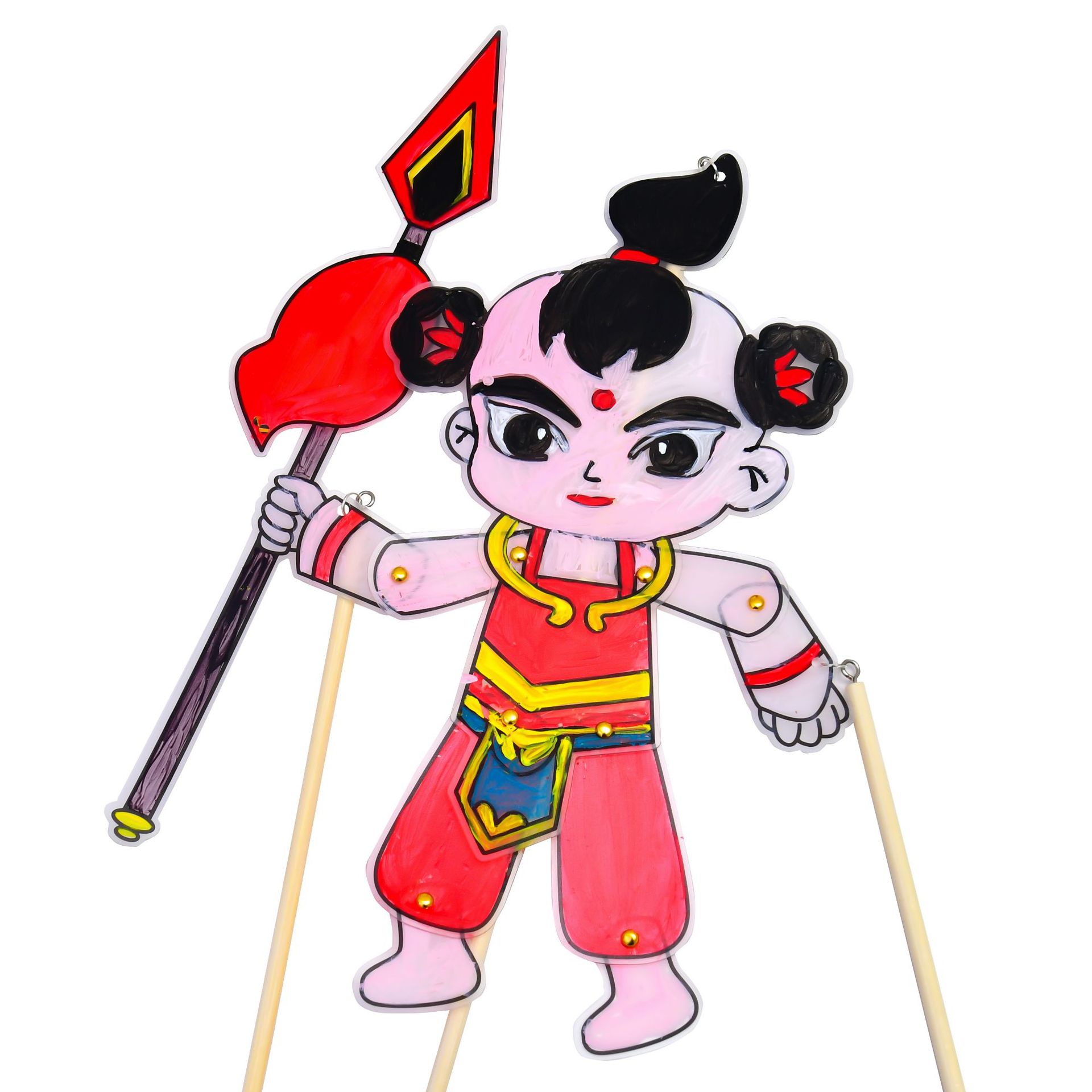 儿童节礼盒皮影戏diy玩具西游记仿皮人偶三国人物游戏手工材料包