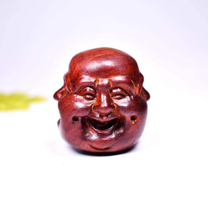 新款大叶四面佛喜怒哀乐手把玩摆件木质工艺品手把件木雕推荐