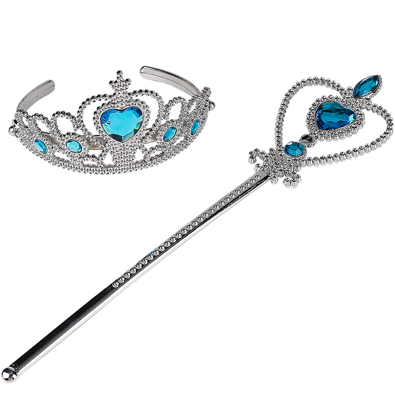 韩版冰雪皇冠儿童塑料头