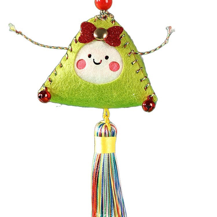 端午节手工diy香包香囊不织布卡通小粽子挂件幼儿园儿童自制礼物