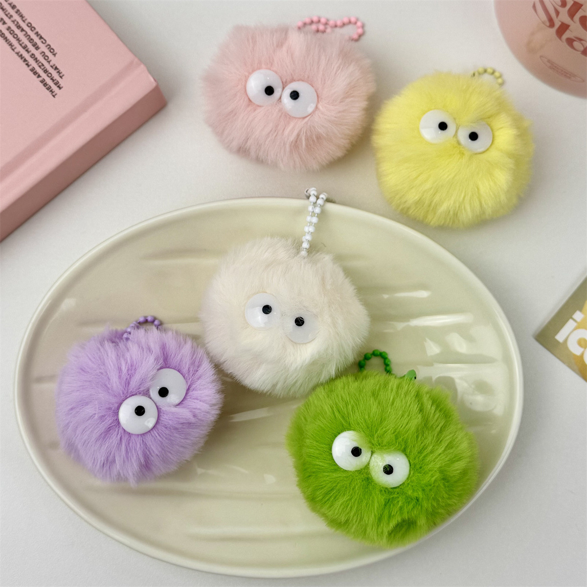 学生书包包搞怪毛球小挂