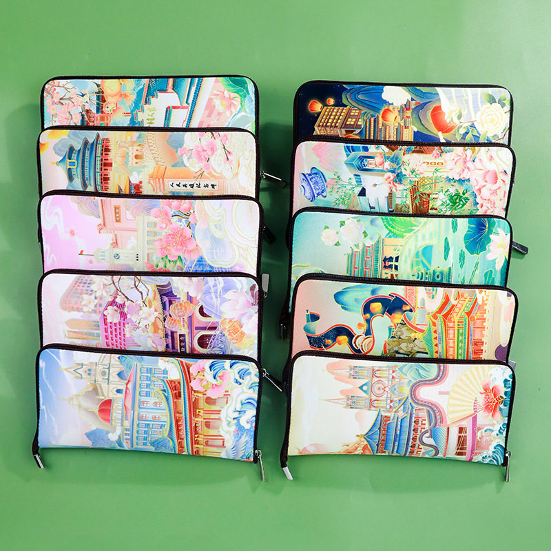 名画城市系列云锦丝绸鼠标垫中国风复古典收纳包手拿包文创小礼品