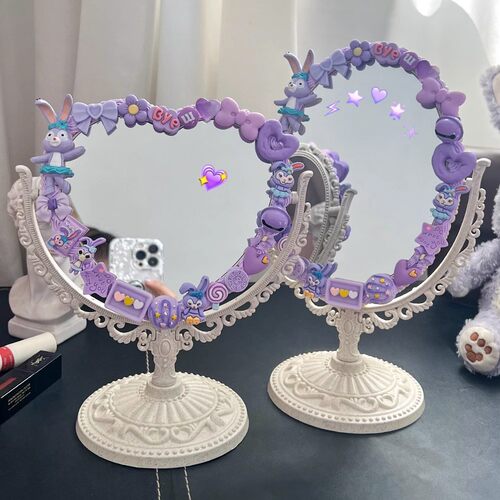 diy奶油胶化妆镜手工制作
