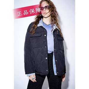 YT&UR2023秋冬新款女时尚休闲假两件设计感宽松棉服外套UWV130036