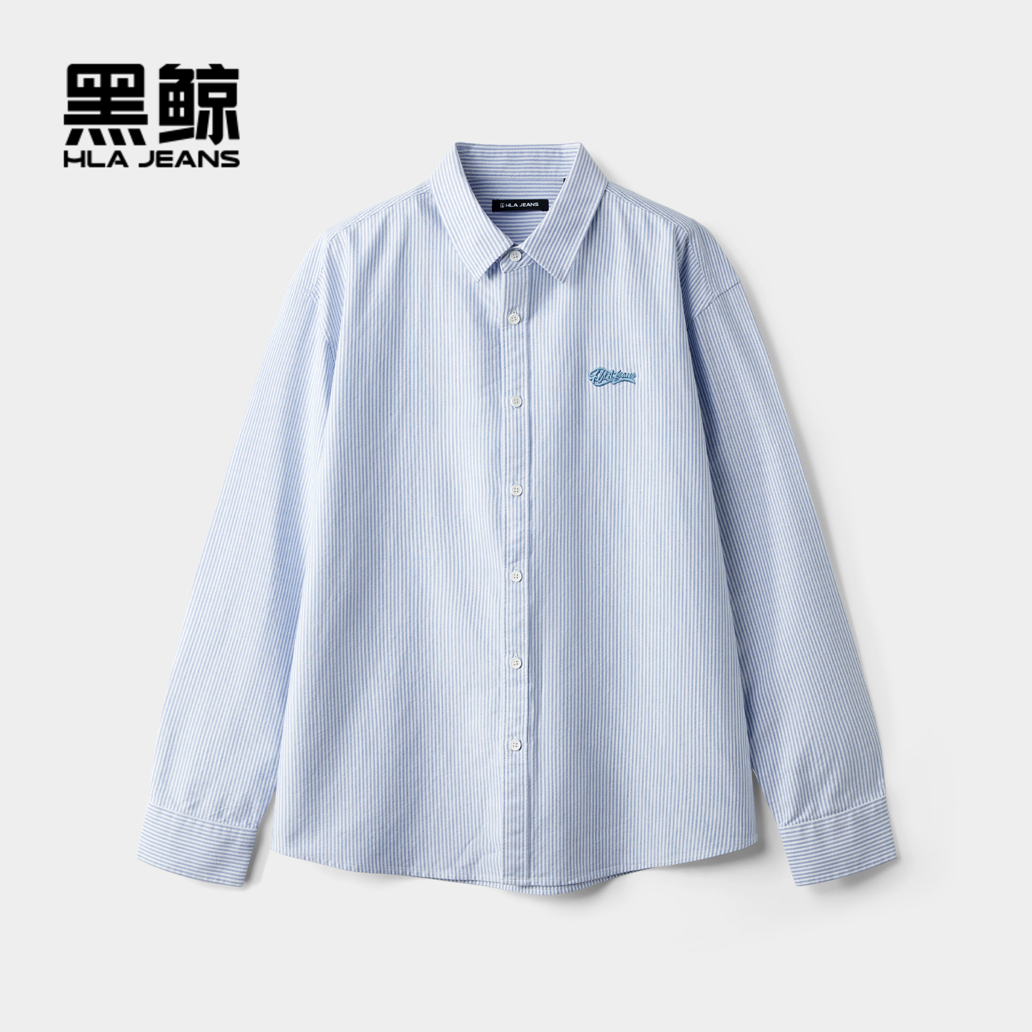 宽松版型 翻领领型 细条纹设计