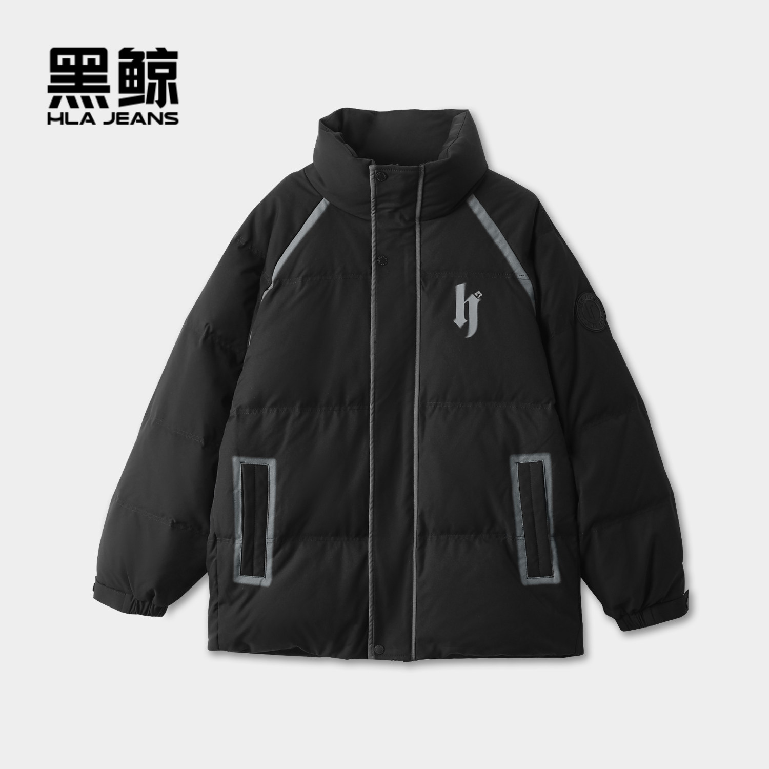 立领设计 双层门襟 拉链口袋 有内袋