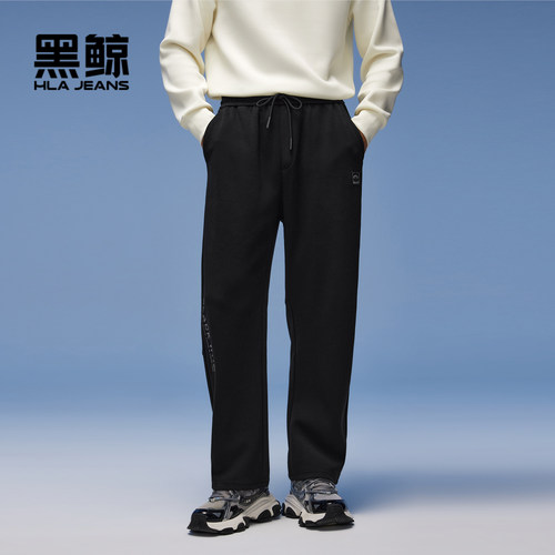 腰间抽绳 斜插口袋 字母印花