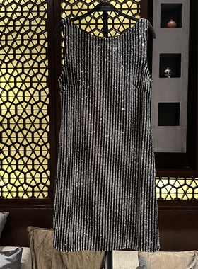 【Rish Asians】系列-奢华亮闪黑短款连衣裙TZ251029