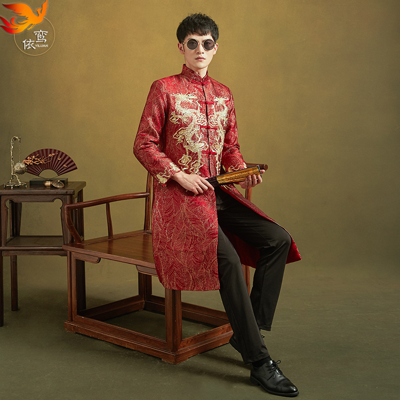 清仓秀禾服男装2024新款中式结婚新郎敬酒礼服古装男士接亲婚服