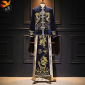秀禾服男2025年冬季 结婚礼服中国风婚礼新郎接亲婚服 男士 新款 中式