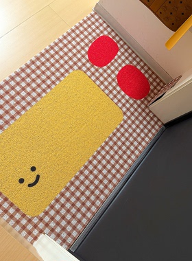 丝圈入户地垫防滑除尘刮泥蹭土耐脏磨可裁剪卡通家用玄关门口地毯