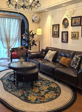 地毯客厅2026新款床边防摔法式轻奢复古免洗可擦房间沙发防水地垫
