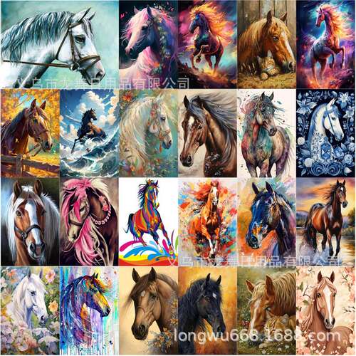 The new 5D diamond horse series diamond painting diy full